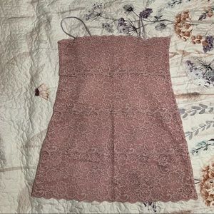 Victoria’s Secret sheer pink lace teddy